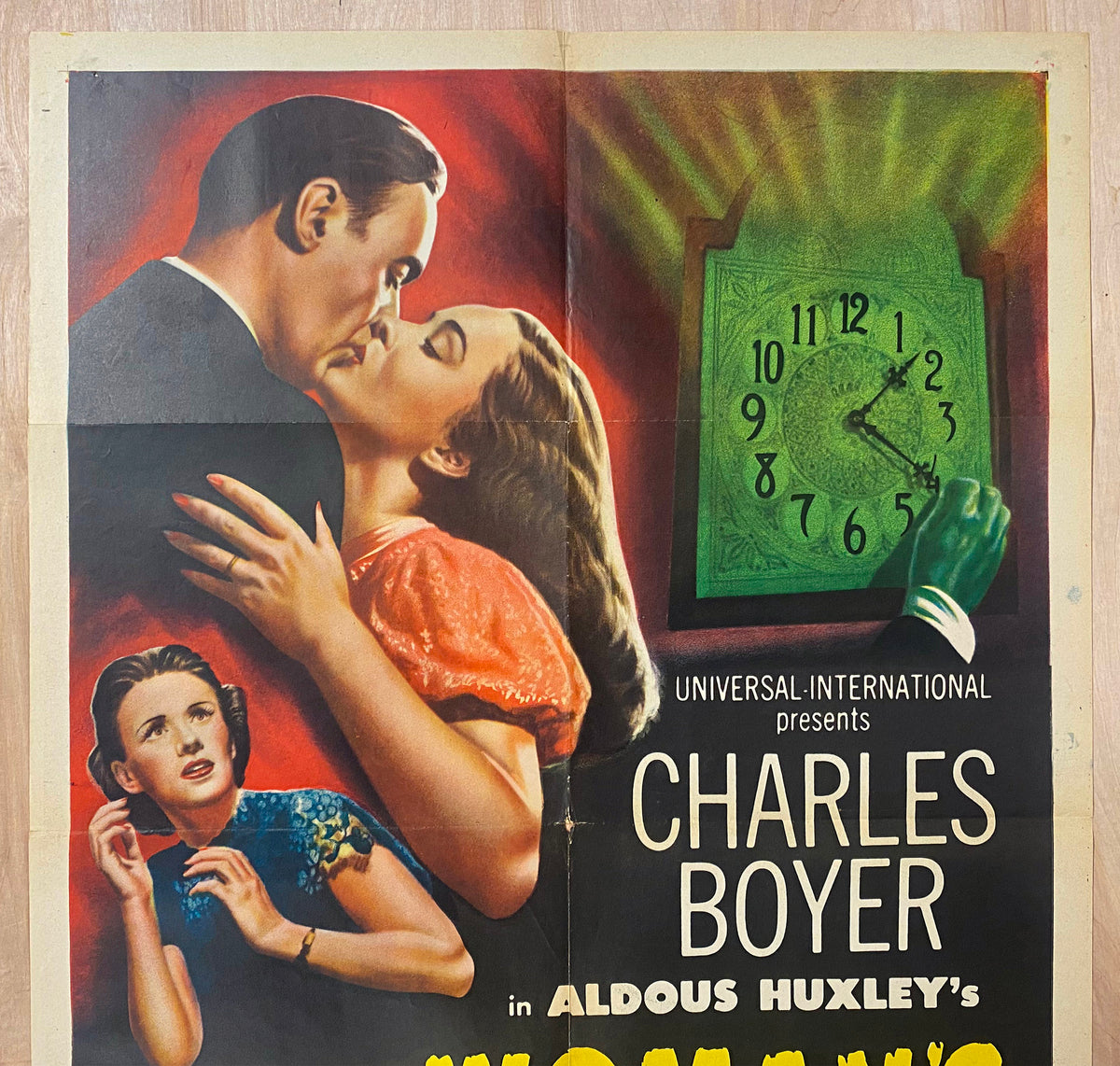 1948 Woman’s Vengeance One Sheet Movie Poster Film Noir Aldous Huxley