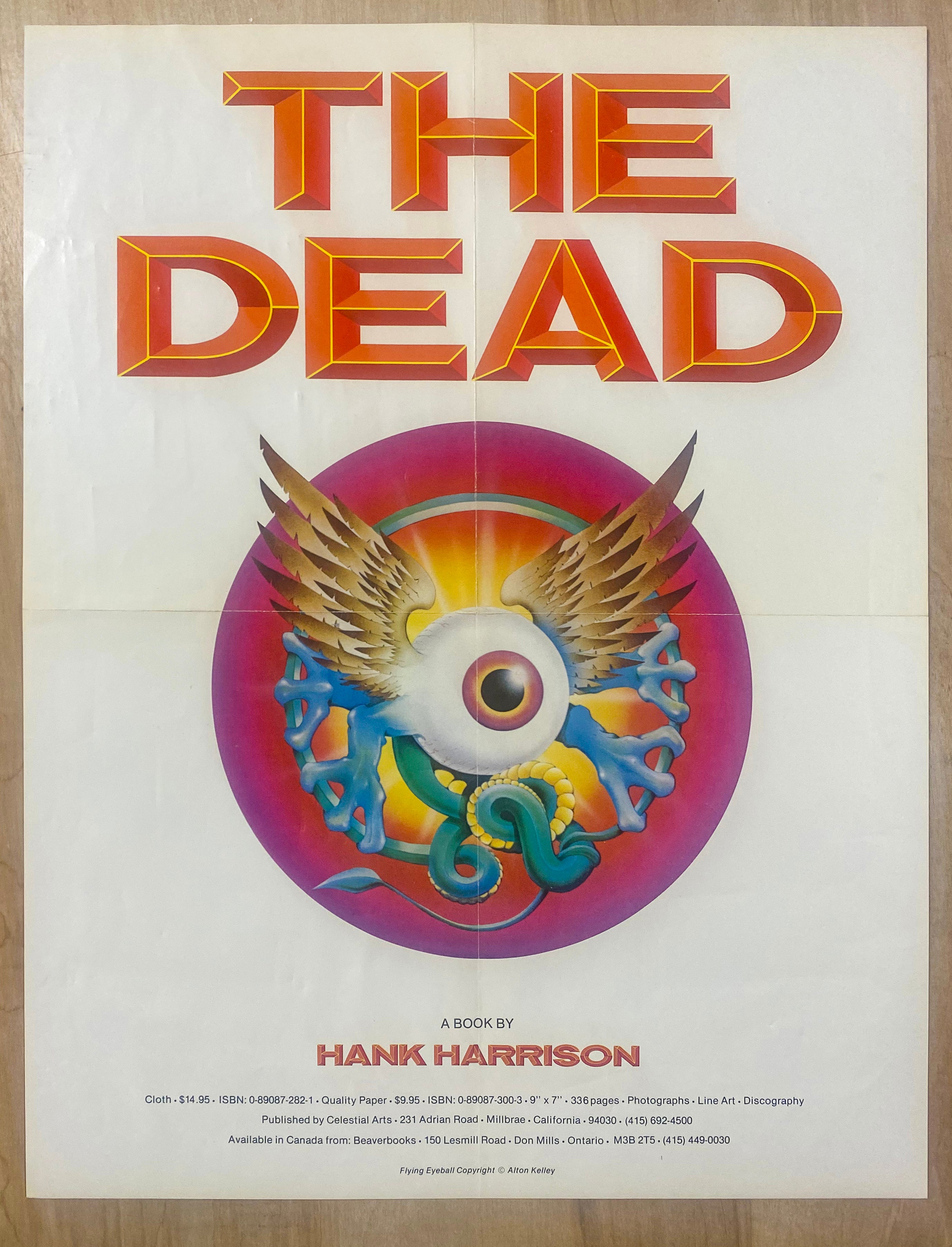 1980 The Dead Hank Harrison Grateful Dead Book Poster Alton Kelley