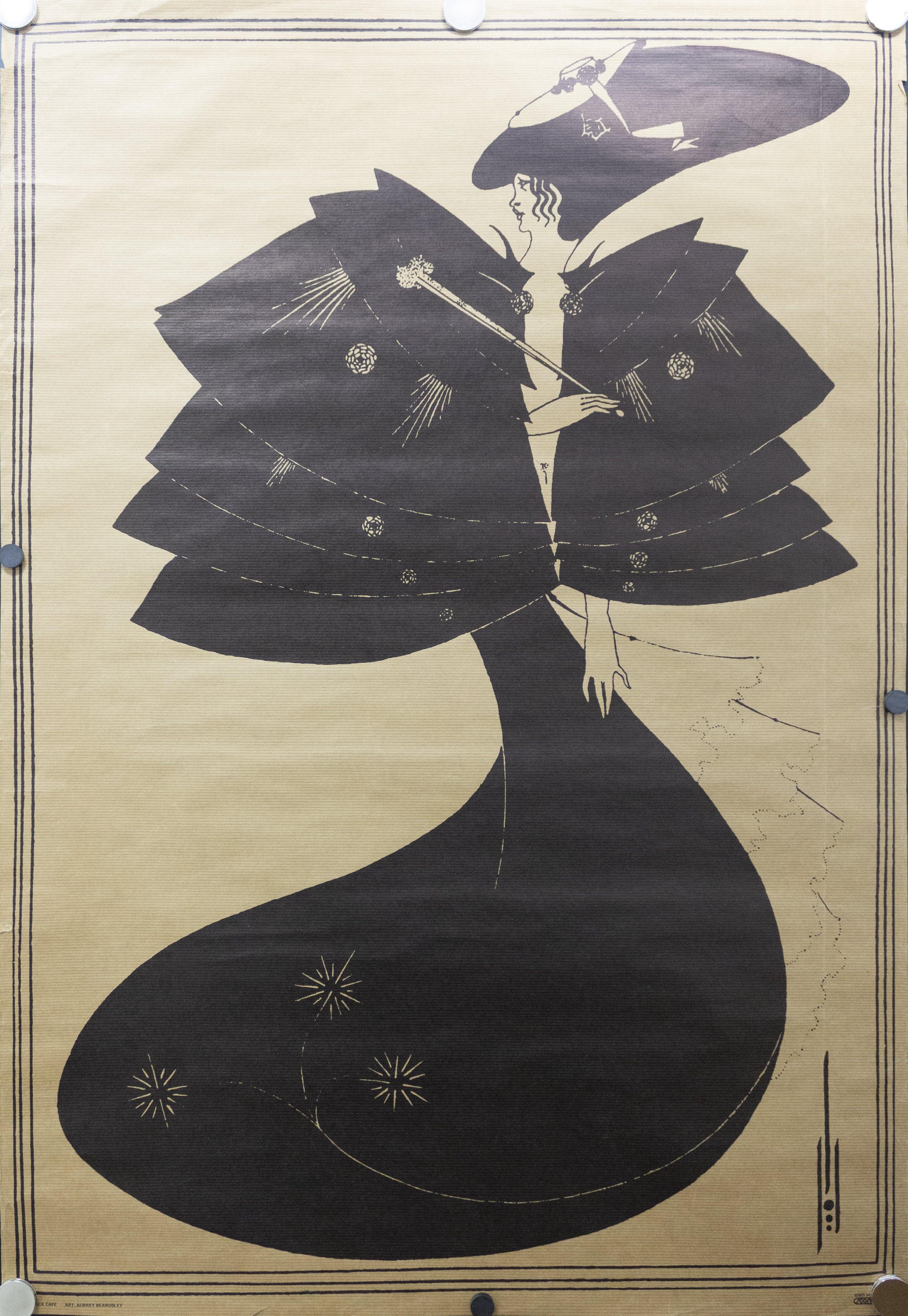 1973 The Black Cape by Aubrey Beardsley Poster – Golden Age Posters