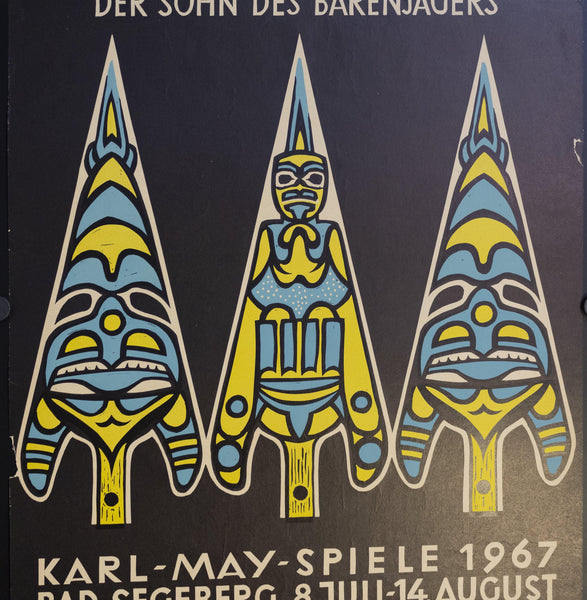 1967 Unter Geiern Der Sohn Des Bärenjägers | Karl-May-Spiele 1967 Bad Segeberg 8.Jul - 14.August - Golden Age Posters