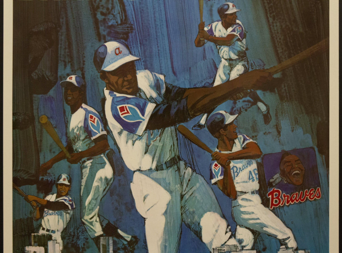 1972 Atlanta Braves Vintage Poster Ken Peterson Major League Baseball