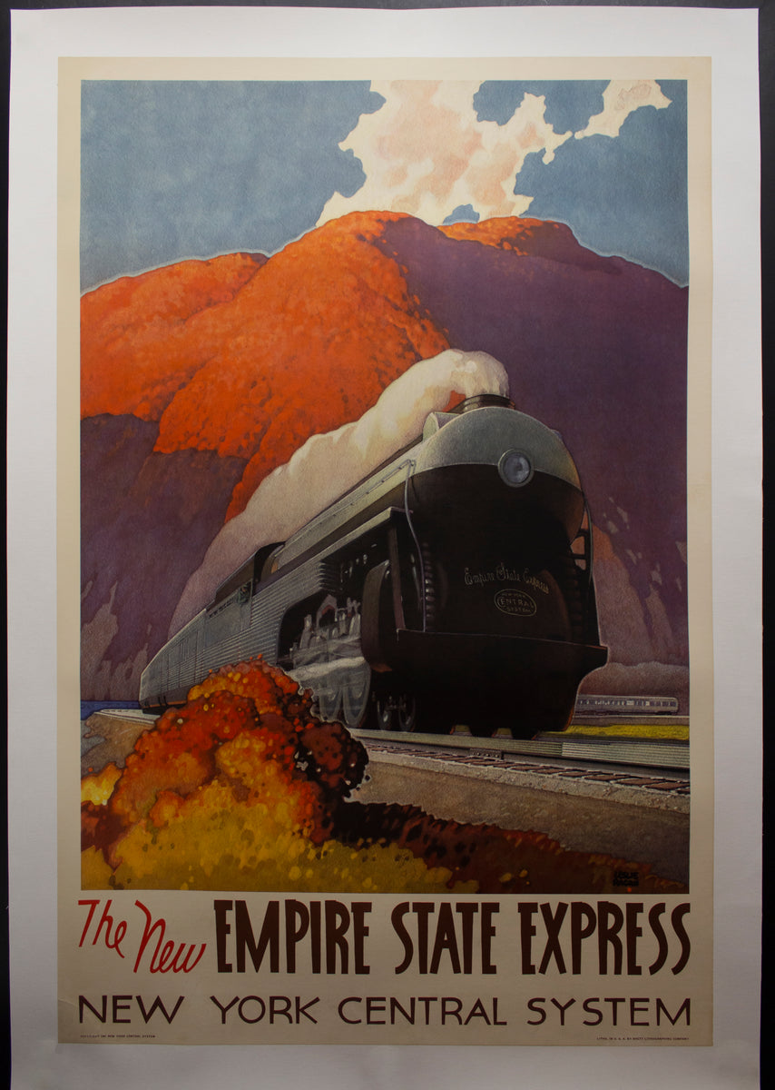 激レアSoul Train JUN NEW ポスター103✕73センチ 1941 The New Empire State Express Leslie Ragan New York Central
