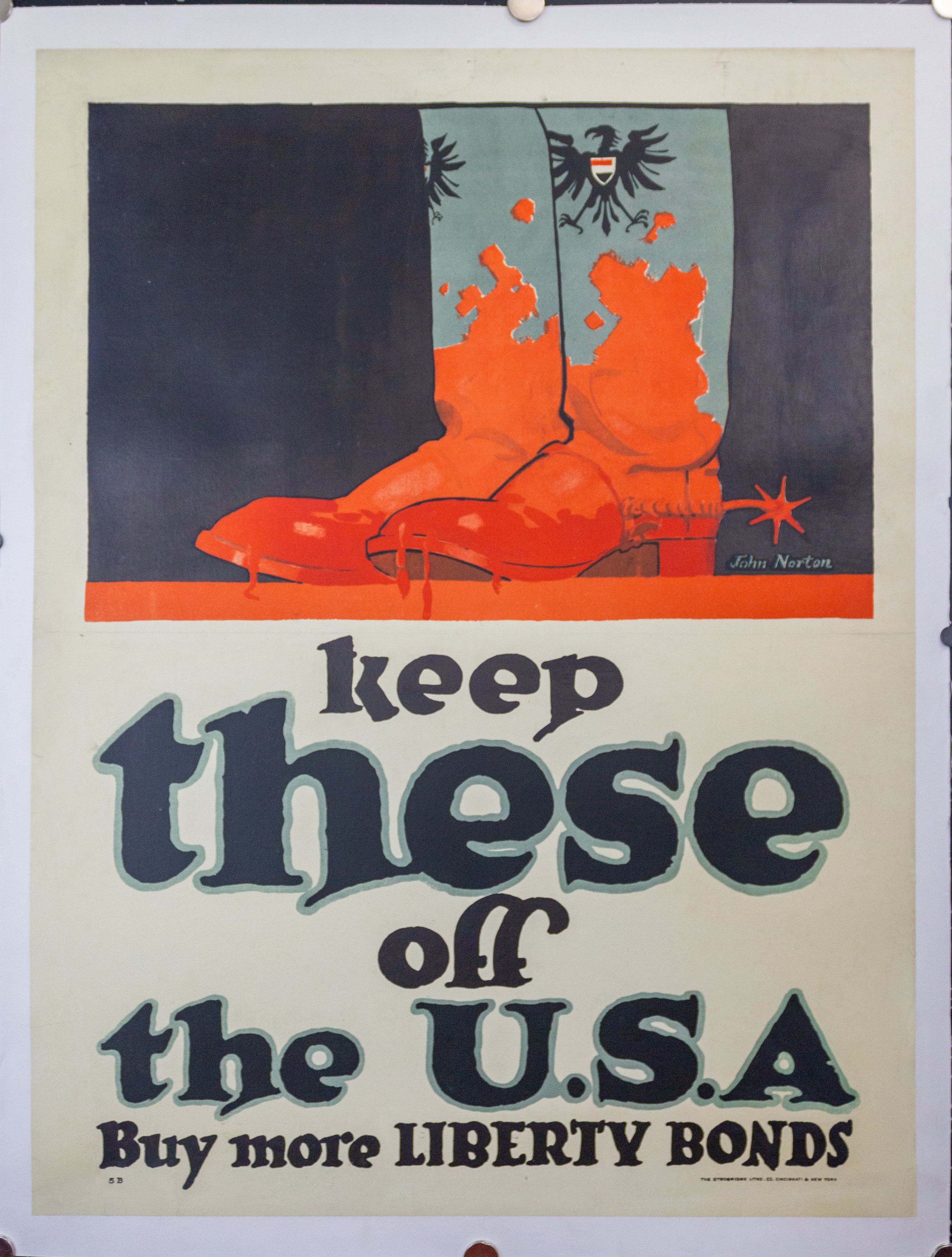 【激レア】ギャング・オブ・ニューヨーク　Ｂ１ポスター　プレスシート　非売品 1917 Keep These Off The USA Buy More Liberty Bonds Poster John