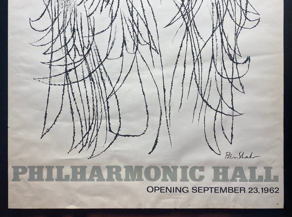 1962 Lincoln Center Philharmonic Hall Opening September 23 Ben Shahn