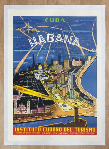 c.1950 Cuba Habana Instituto Cubano Del Turismo Havana Caribbean Travel