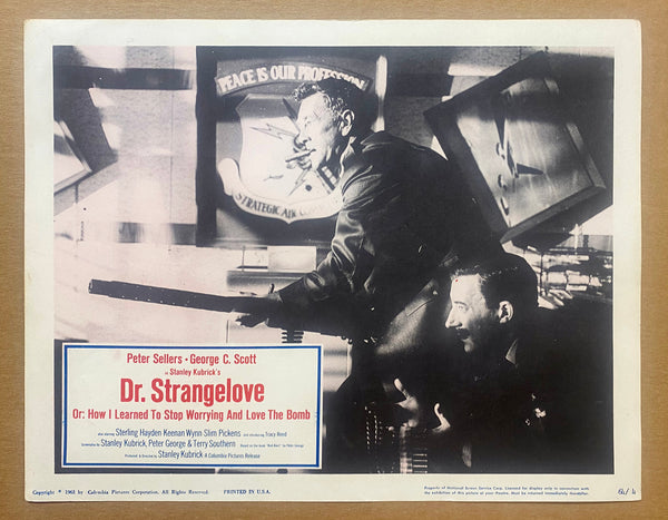 1963 Dr. Strangelove Title Lobby Card Group of 5 Stanley Kubrick Cold War Satire