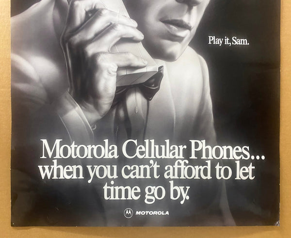 c.1990 Motorola Brick Cell Phone Humphrey Bogart Casablanca Movie