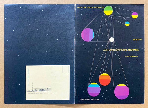 1956 Judy Garland New Frontier Hotel Las Vegas Debut Menu by Saul Bass