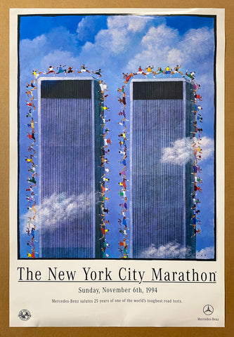 1994 New York City Marathon World Trade Center WTC Mercedes Benz Cutler