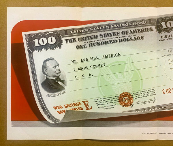 1944 6th War Loan Series E War Savings Bonds WWII Vintage Original Rare
