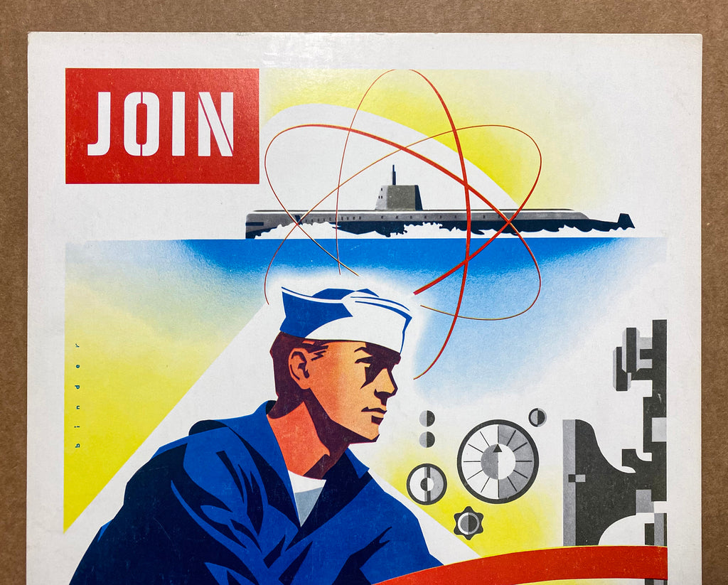 1955 Signal For Adventure US Navy Recruiting Poster Sign Joseph Binder –  Golden Age Posters