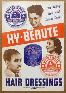 c.1950s Hy-Beaute Chemical Co. Hair Dressings Atlanta African Americans