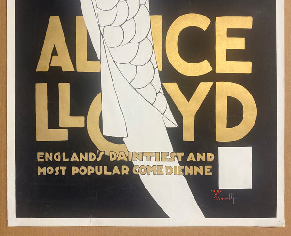 1968 Alice Lloyd England's Daintiest Comedienne Alfonso Iannelli 1968 Chicago