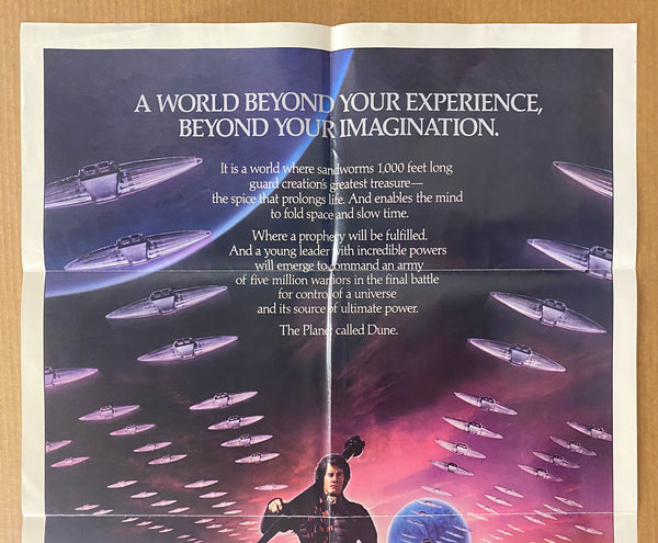 1984 Dune Folded One Sheet Movie David Lynch Science Fiction