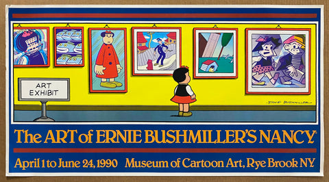1990 The Art of Ernie Bushmiller’s Nancy Cartoon Art Exhibit Sluggo