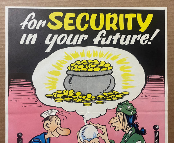 1948 For Security in Your Future U.S. Savings Bond by George Baker Sad Sack