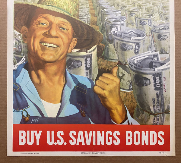 1946 U.S. Savings Bonds The Crop That Never Fails Kenneth Fagg Treasury Dept