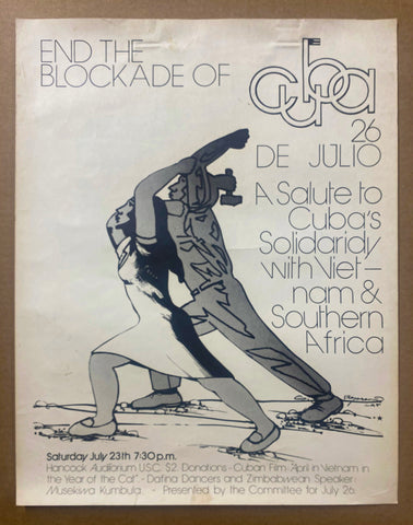 1977 Salute to Cuba’s Solidarity with Vietnam South Africa July 26 USC