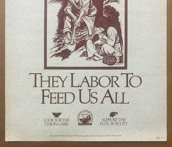 c.1980 The Family Of Farm Workers They Labor To Feed Us All Fritz Eichenberg FLOC