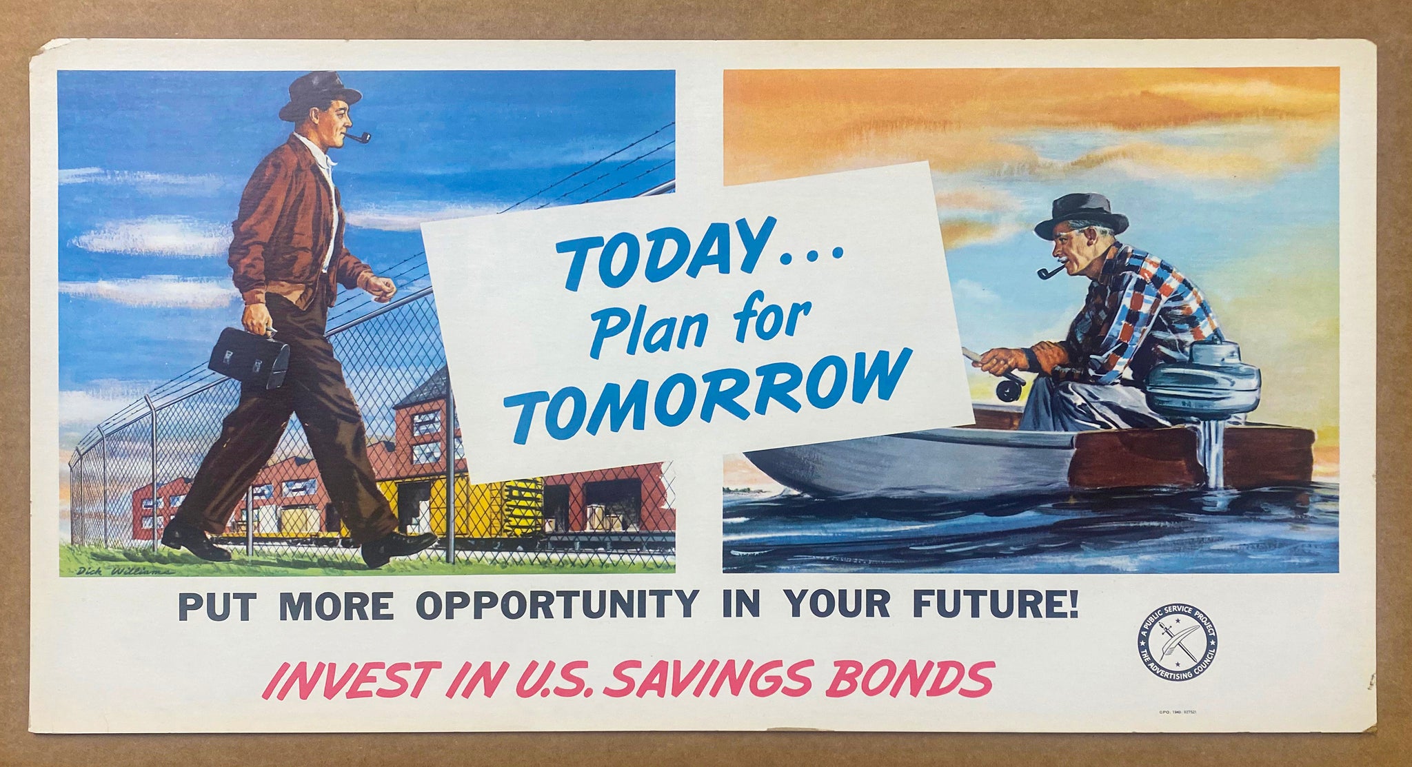 1949 Today…Plan For Tomorrow Invest In U.S. Savings Bonds Atomic Age