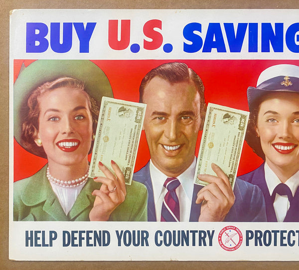 1950 Buy U.S. Savings Bonds Help Defend Your Country Korean War Era