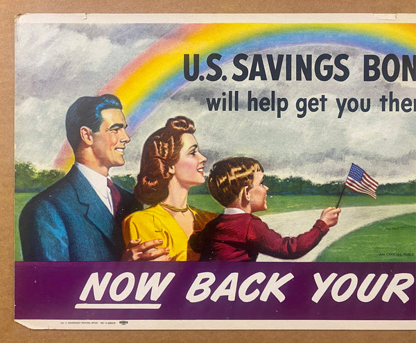 1946 U.S. Savings Bonds Will Help You Get There Treasury Atomic Age