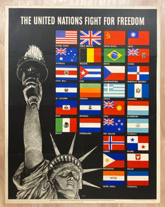 1942 The United Nations Fight For Freedom by Steve Broder WWII