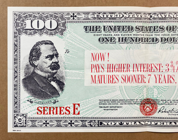 1957 U.S. Treasury Series E Bonds Pay Higher Mature Sooner