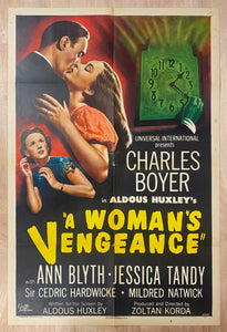 1948 A Woman’s Vengeance One Sheet Movie Film Noir Aldous Huxley