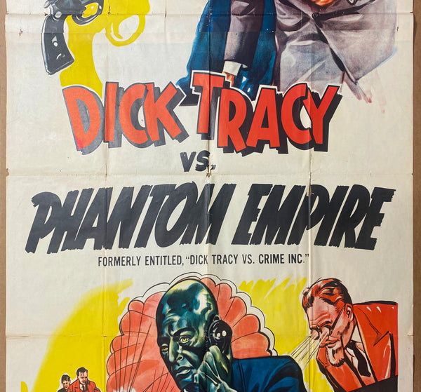 R-1952 Dick Tracy vs. Phantom Empire 3-Sheet Movie Republic Serial