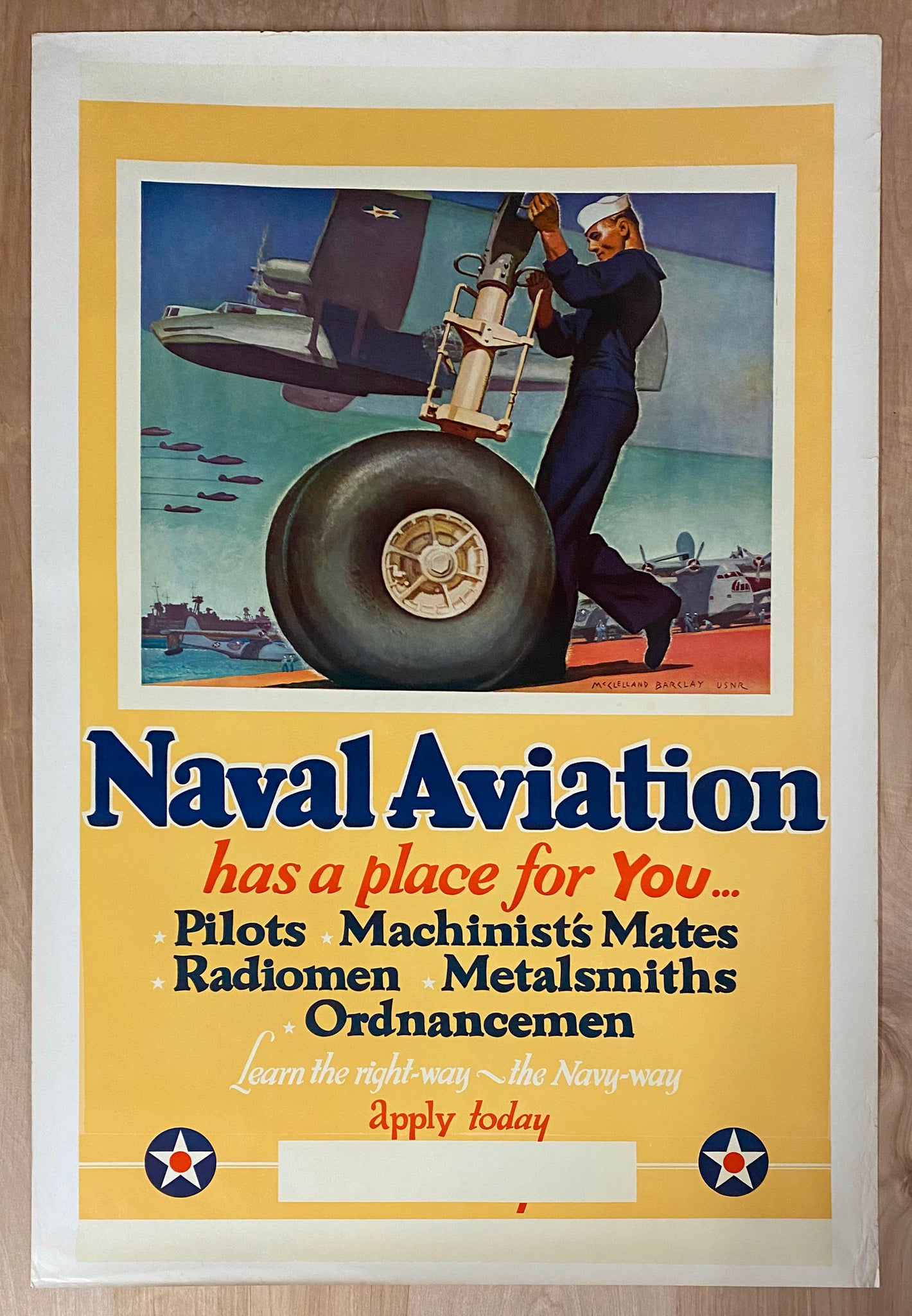 1941 Naval Aviation Has A Place For You by McClelland Barclay WWII US Navy