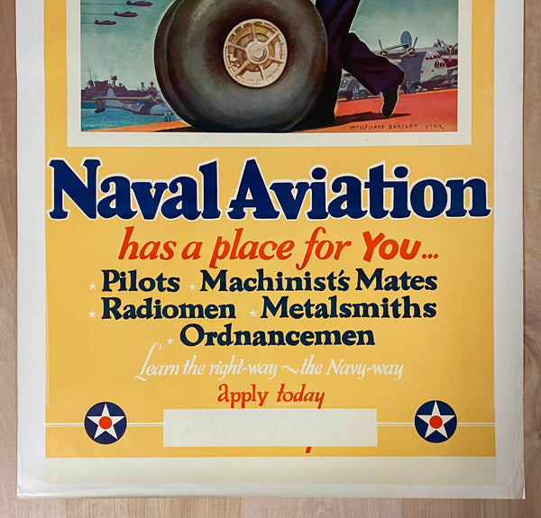 1941 Naval Aviation Has A Place For You by McClelland Barclay WWII US Navy