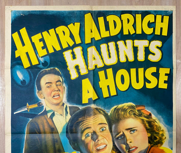 1943 Henry Aldrich Haunts a House One Sheet Movie Paramount Comedy Jimmy Lydon