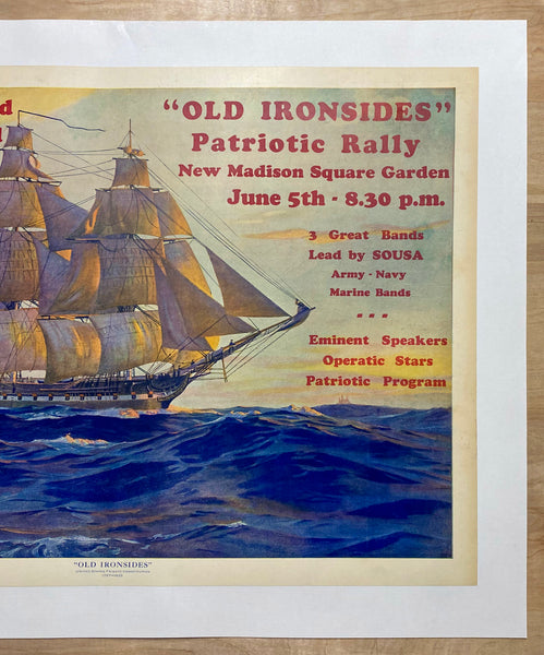 1926 Old Ironsides Patriotic Rally Madison Square Garden NYC Sousa Charles Robert Patterson