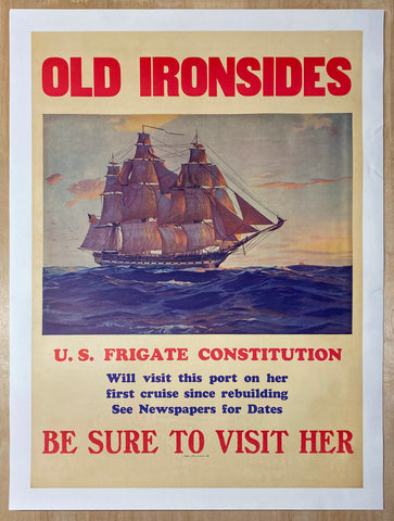 1931 Old Ironside USS Constitution National Tour Rebuilding Cruise