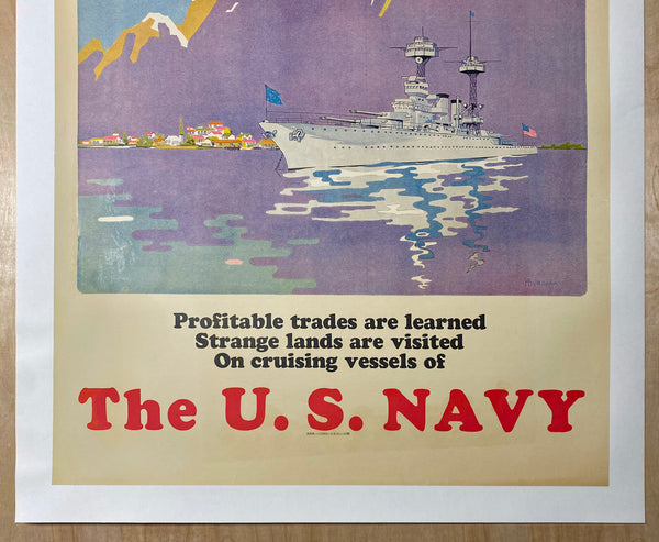 1931 Join The Navy Learn Profitable Trades Visit Strange Lands