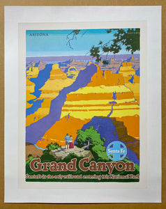 1949 Grand Canyon National Park Arizona Santa Fe Railroad Oscar Bryn