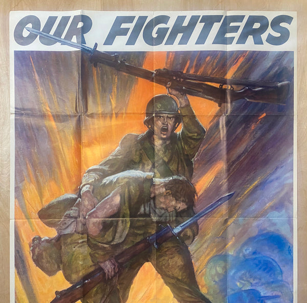 1942 Our Fighters Deserve Our Best WWII US Army Ordnance Dept. Keep 'em Shooting