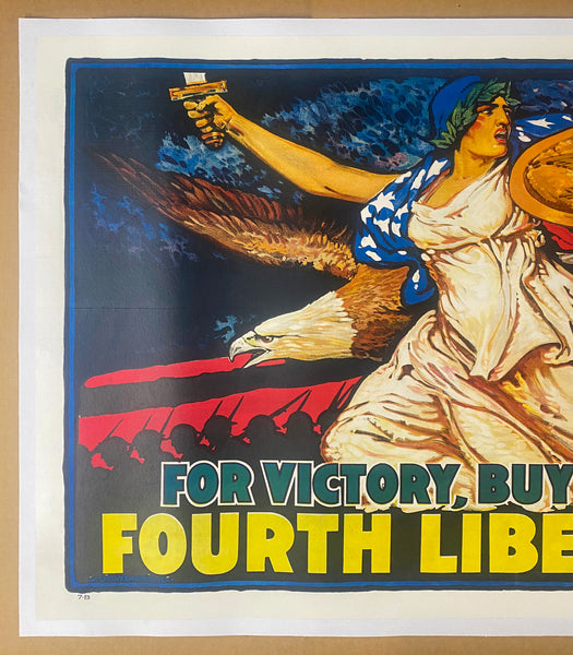 1918 For Victory Buy More Bonds Fourth Liberty Loan John Scott Williams WWI