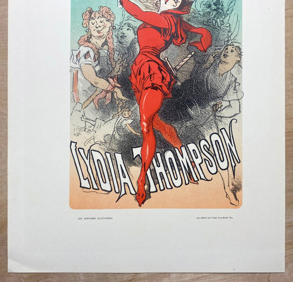 1896 FAUST! Lydia Thompson by Jules Cheret Les Affiches Illustrees