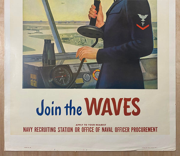 1943 Share The Deeds Of Victory Join The WAVES Navy John Falter WWII