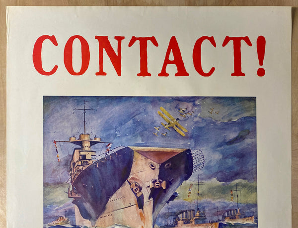 1935 Contact! USS Saratoga Aircraft Carrier Hornet's Nest Arthur Beaumont Navy