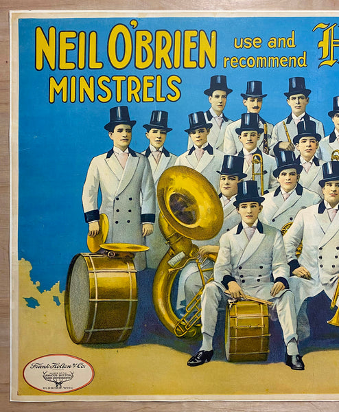 c.1919 Neil O’Brien Minstrels Use and Recommend Holton Band Instruments