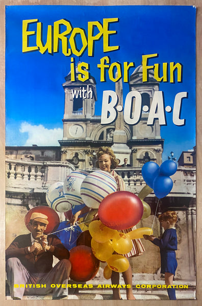 1961 Europe If For Fun With BOAC British Overseas Airways Corporation