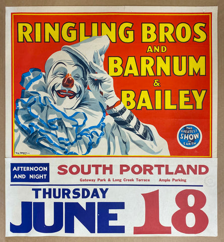 c.1950 Ringling Bros. and Barnum & Bailey Circus Bill Bailey Clown