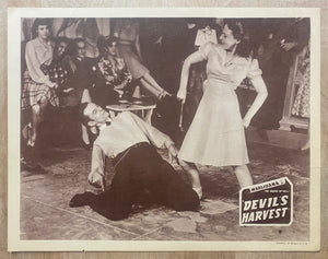 1942 Devil’s Harvest Lobby Card Anti-Marijuana Exploitation Movie