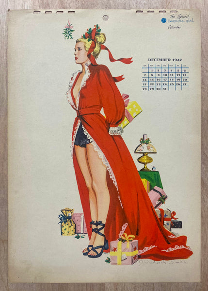 1947 Esquire Pinup Girl Calendar by J Frederick Smith All 12 Monthly Sheets Vintage