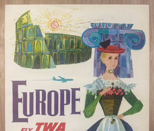 c. 1960s Europe Fly TWA Superjets by David Klein Airline Travel