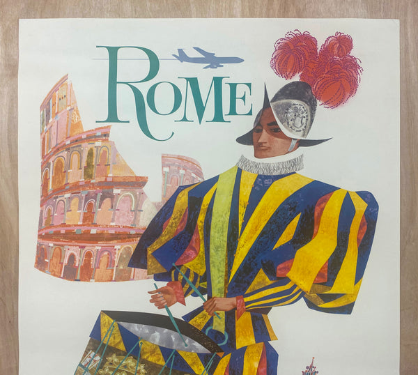 c. 1960s Rome Fly TWA Jets by David Klein Swiss Guard