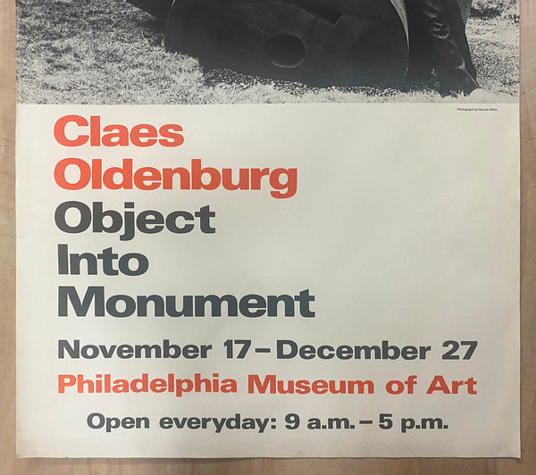 1972 Claes Oldenburg Object Into Monument Exhibit Philadelphia Museum of Art`